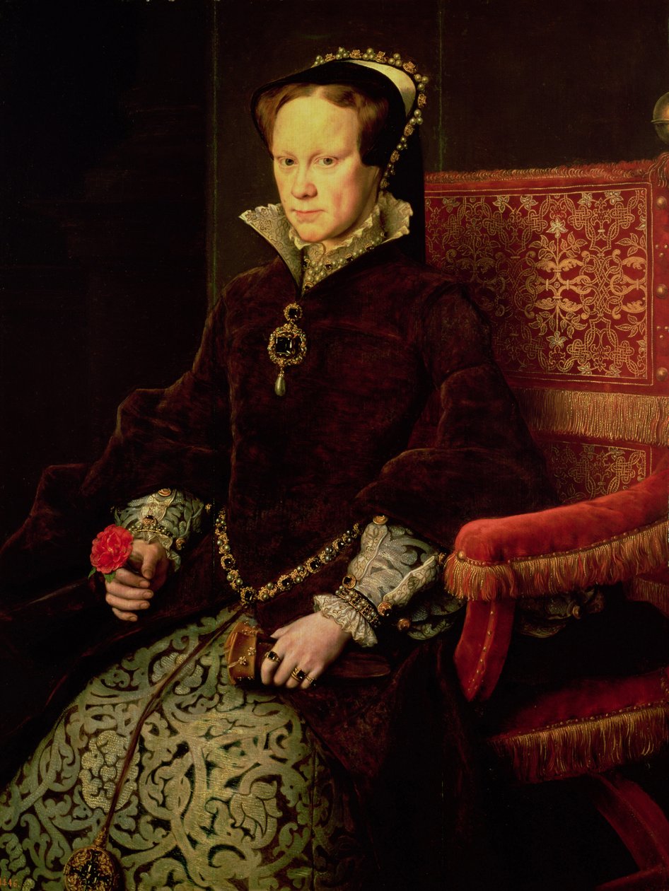 Drottning Mary I (1516-58) 1554 av Anthonis van Dashorst Mor