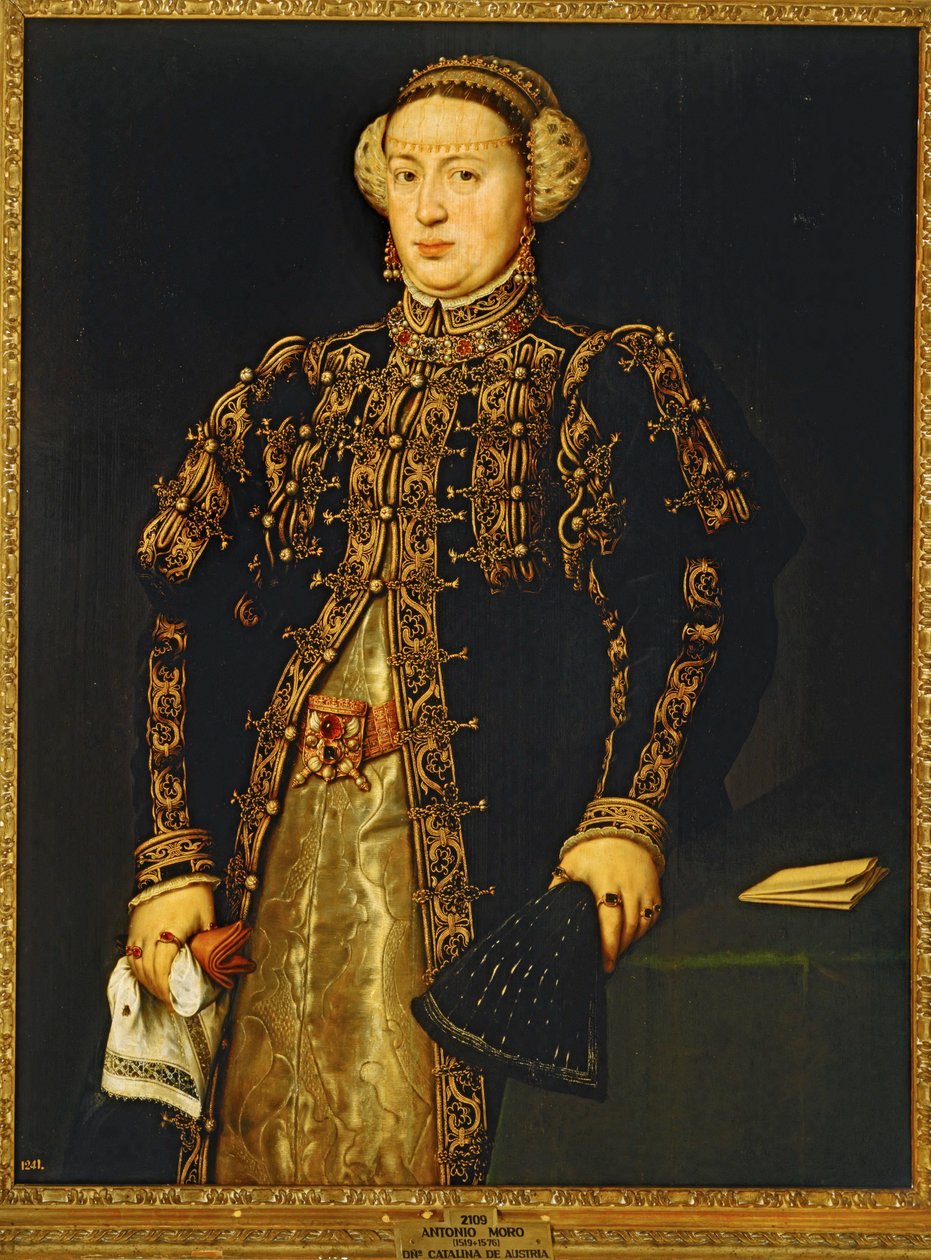 Katharina von Österreich, Ehefrau von Johann III. von Portugal von Anthonis van Dashorst (c.1519-1576/77) Mor