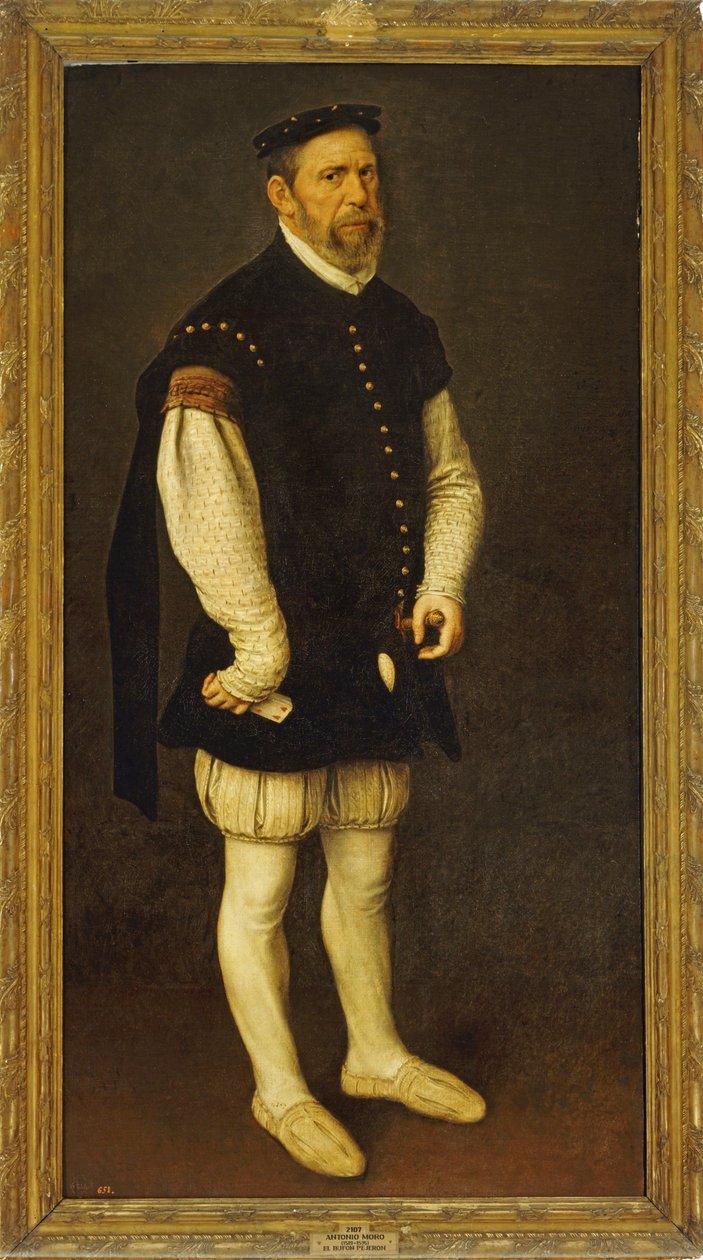 Pejeron, hovnarren... av Anthonis van Dashorst (c.1519 1576/77) Mor