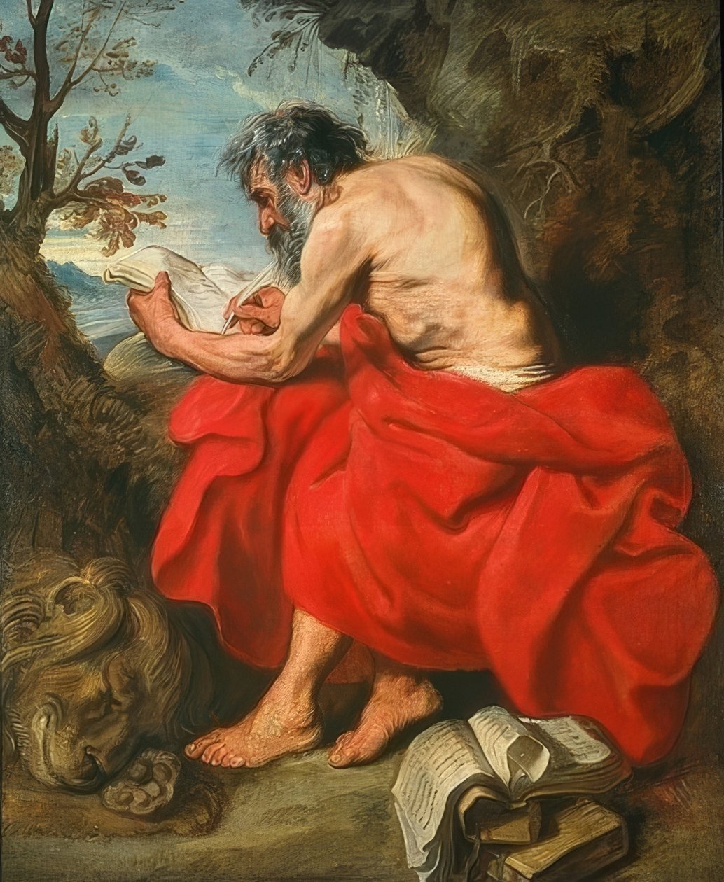 Sankt Jerome. Omkring 1615/16 av Anthony van Dyck