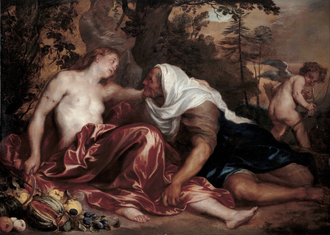 Vertumnus och Pomona, ca 1625 av Anthony van Dyck