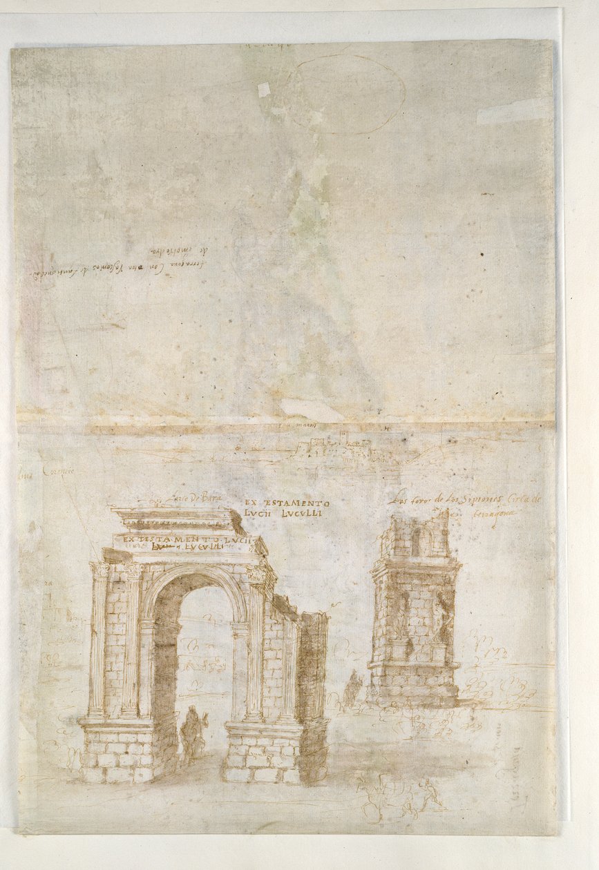 Panoramautsikt över Tarragona från South Seawards, c1560-talet. av Anthonis van den Wyngaerde