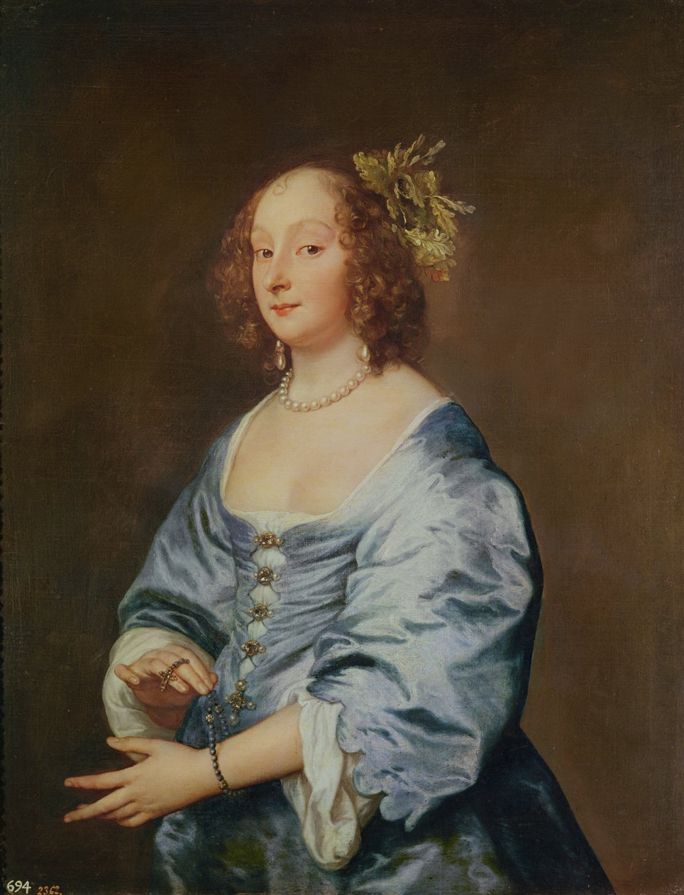 Marie Ruthven, Lady van Dyck, ca 1639 av Anthony van Dyck
