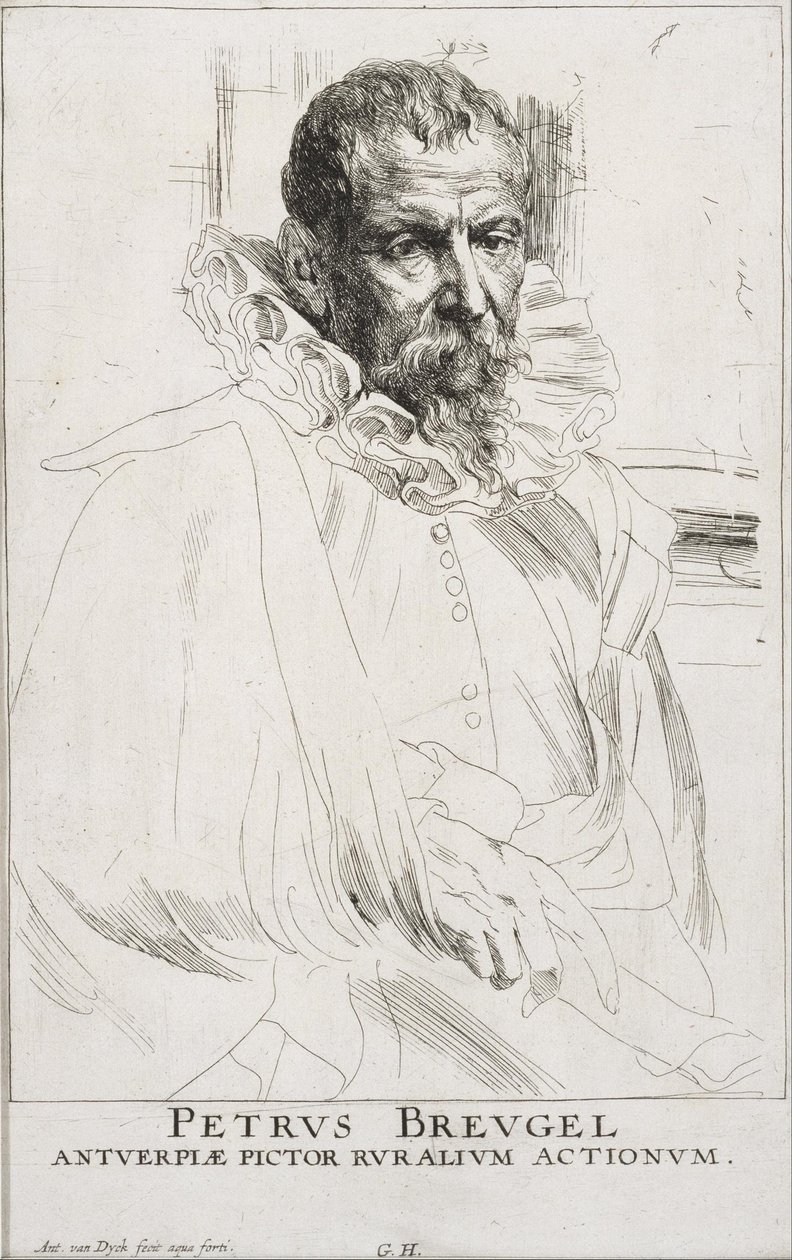 Pieter Brueghel av Anthony van Dyck