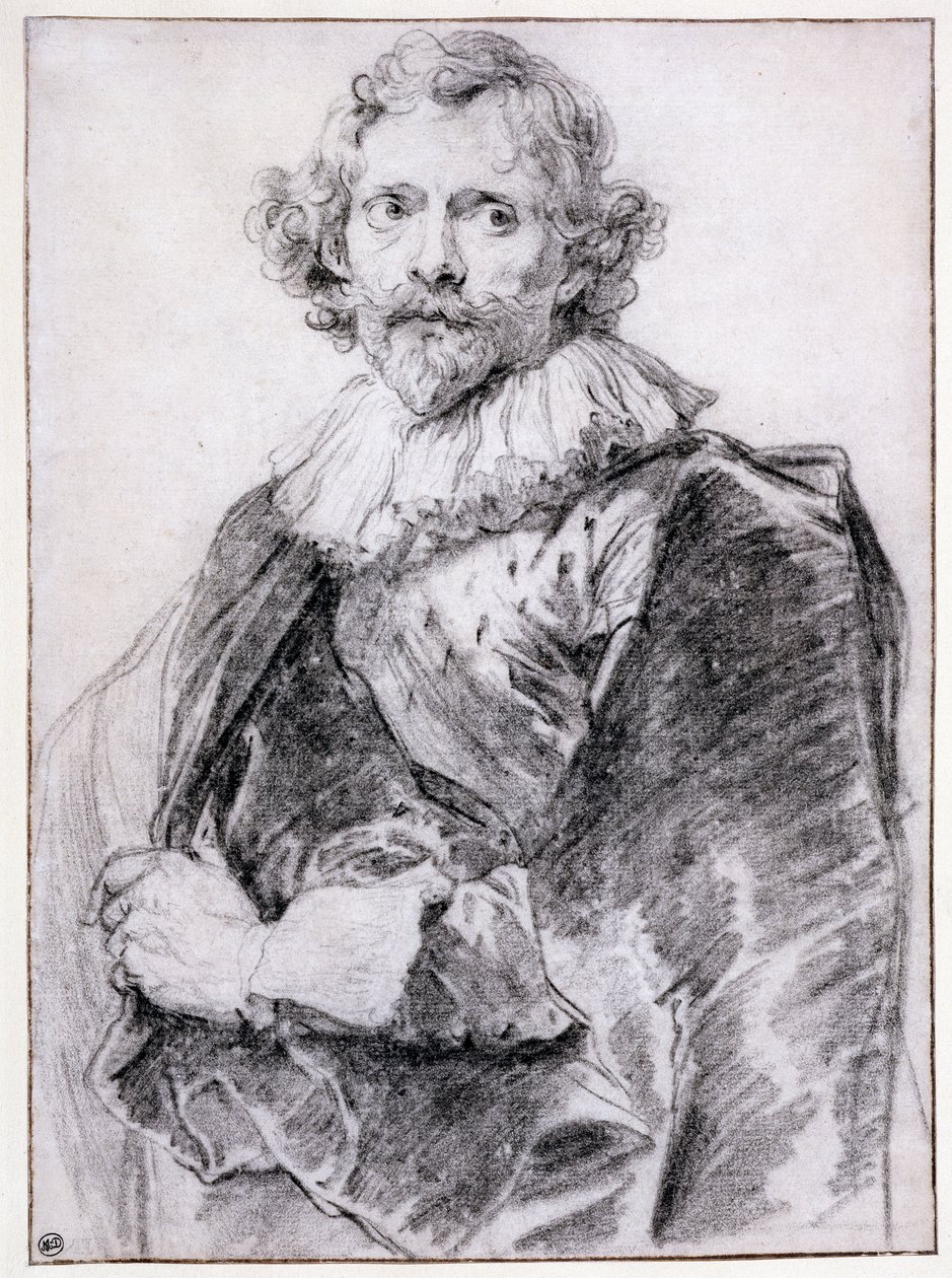 Porträtt av Lucas Vorsterman (1595-1675), ca 1631 av Anthony van Dyck