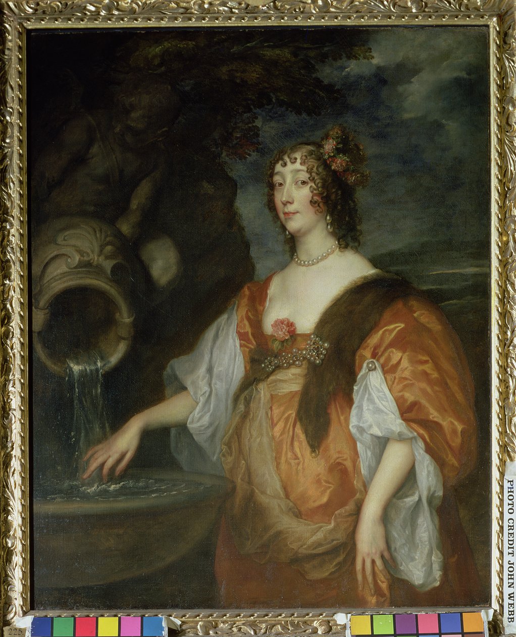 Porträtt av Lucy Percy, grevinna av Carlisle (1599-1660) ca 1637-40 av Anthony van Dyck