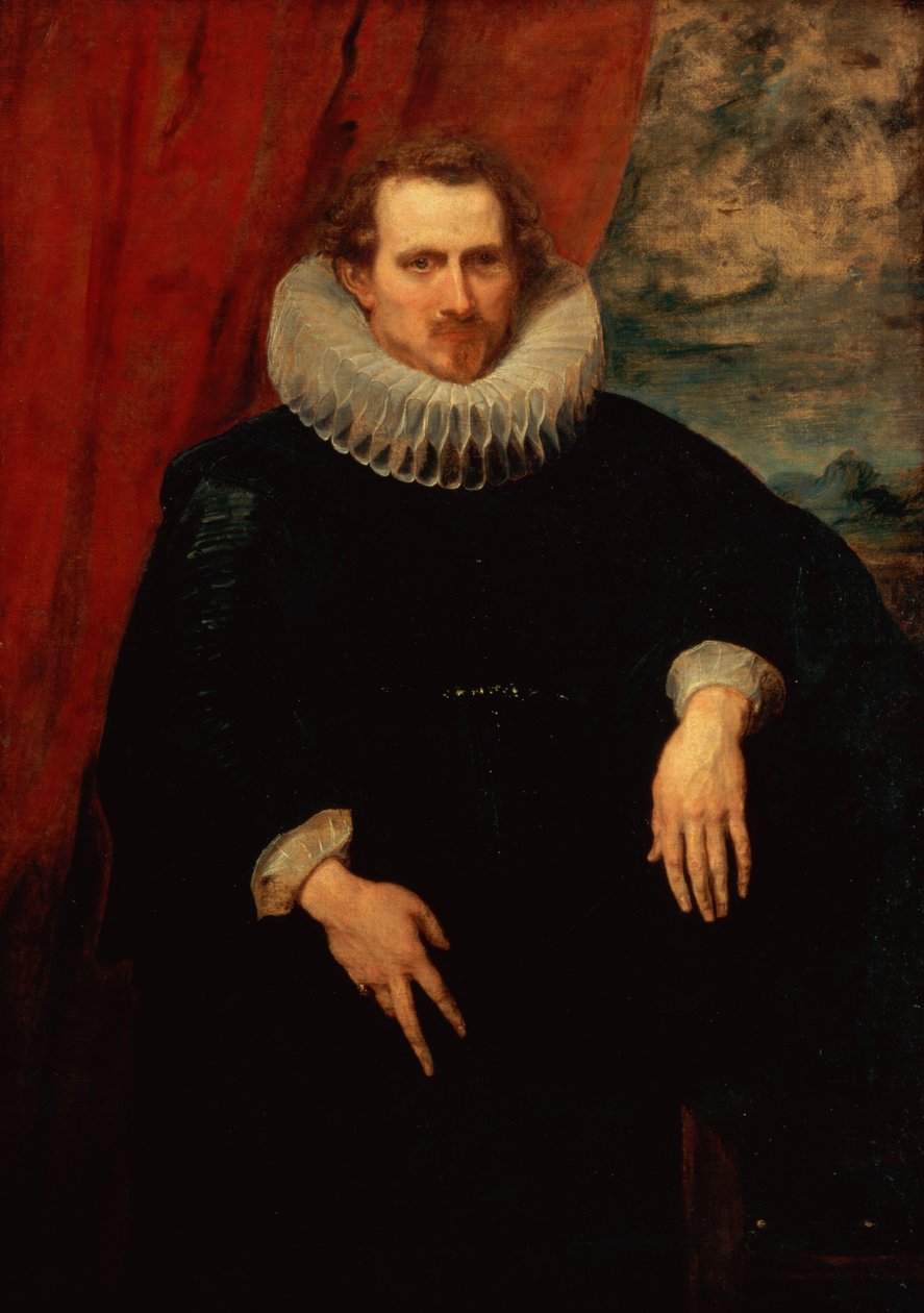 Porträtt av en man (se även 124366) av Anthony van Dyck