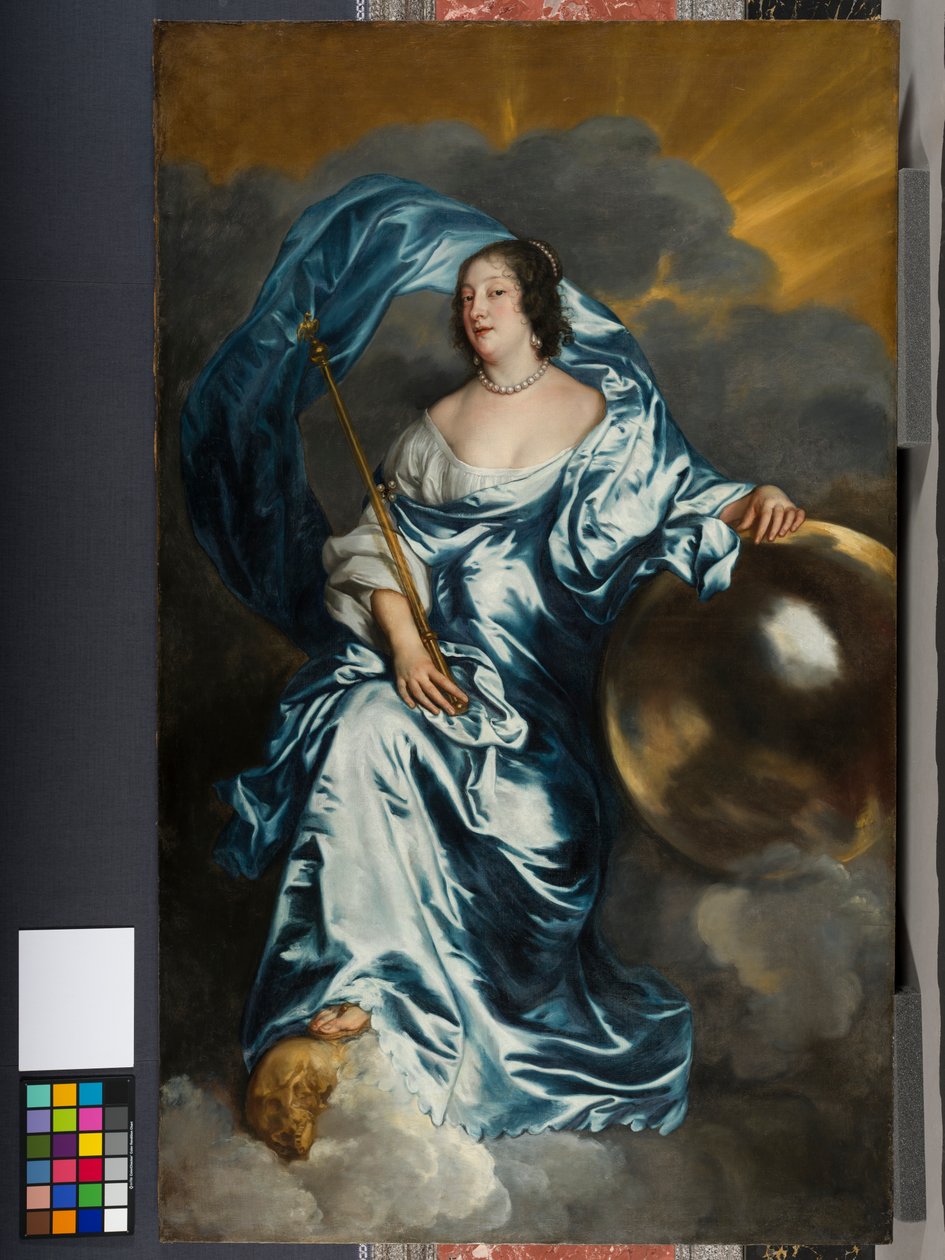 Rachel de Ruvigny, grevinna av Southampton som "Fortune", c.1638 av Anthony van Dyck