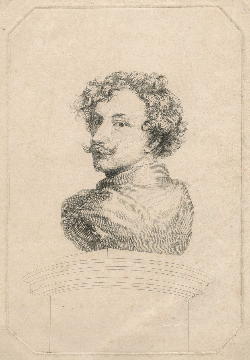 Selvportræt ruskind av Anthony van Dyck