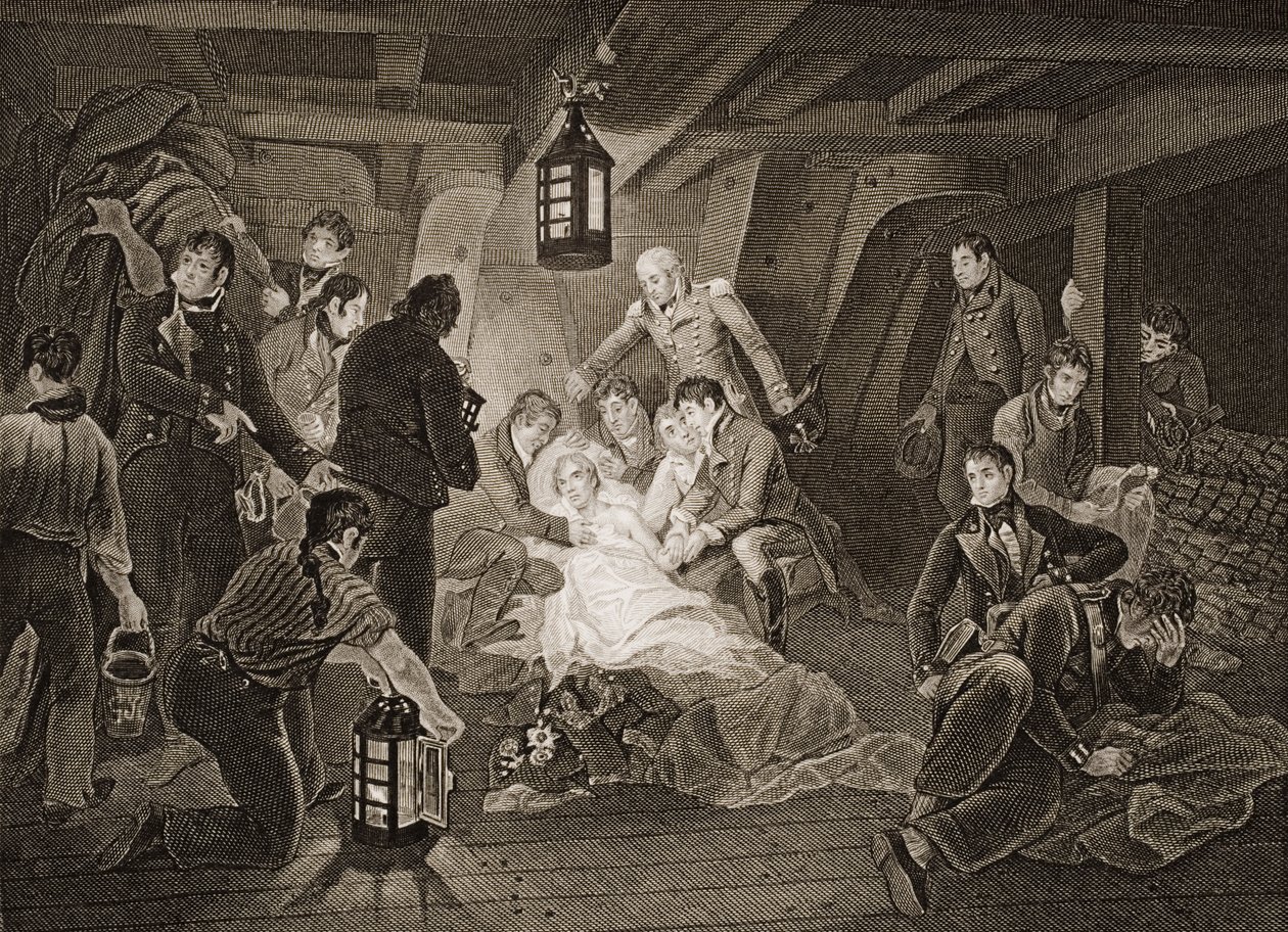 Lord Nelsons död, illustration från 