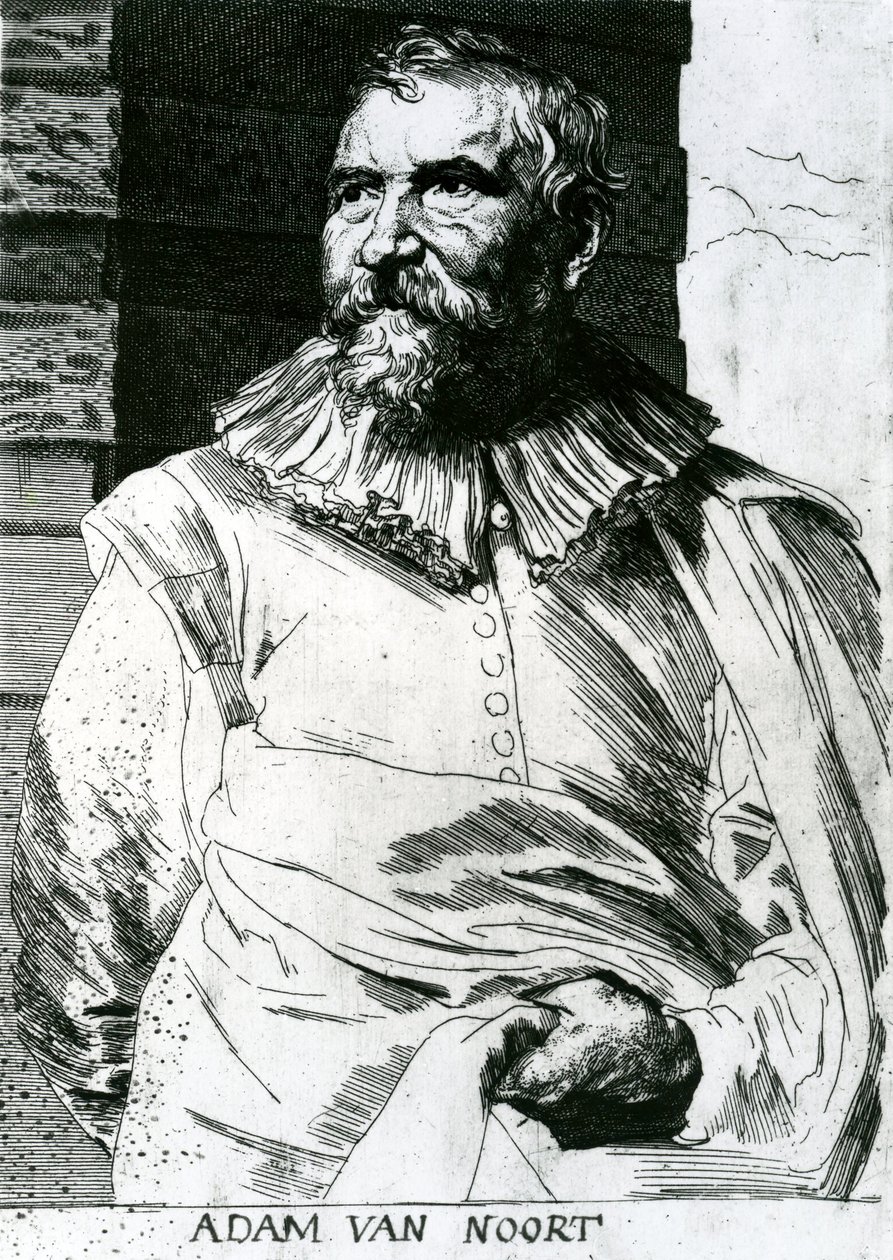 Adam Van Noort (15612-1641) av Anthony van Dyck