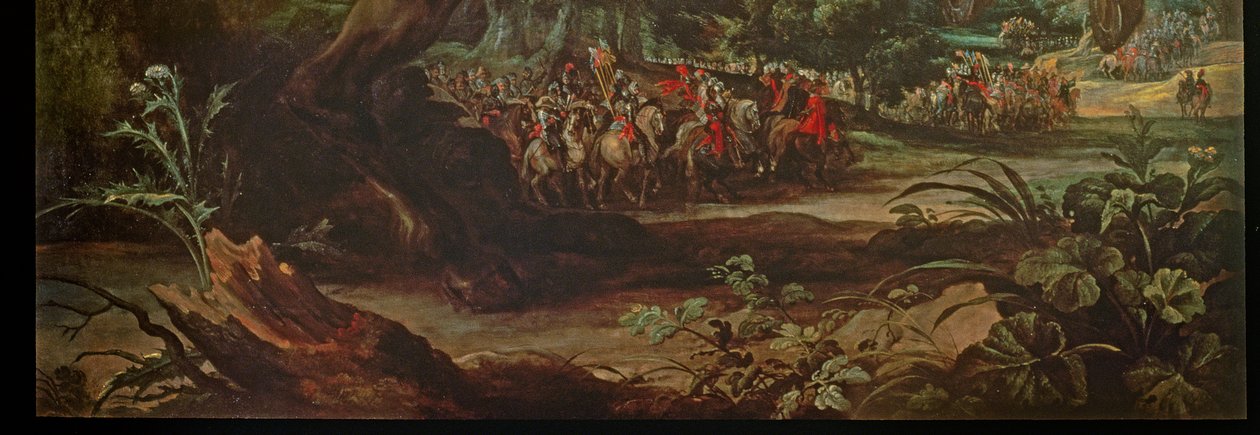 Detalj av ett porträtt av Duc dArenberg, c.1641 olja på duk av Anthony van Dyck