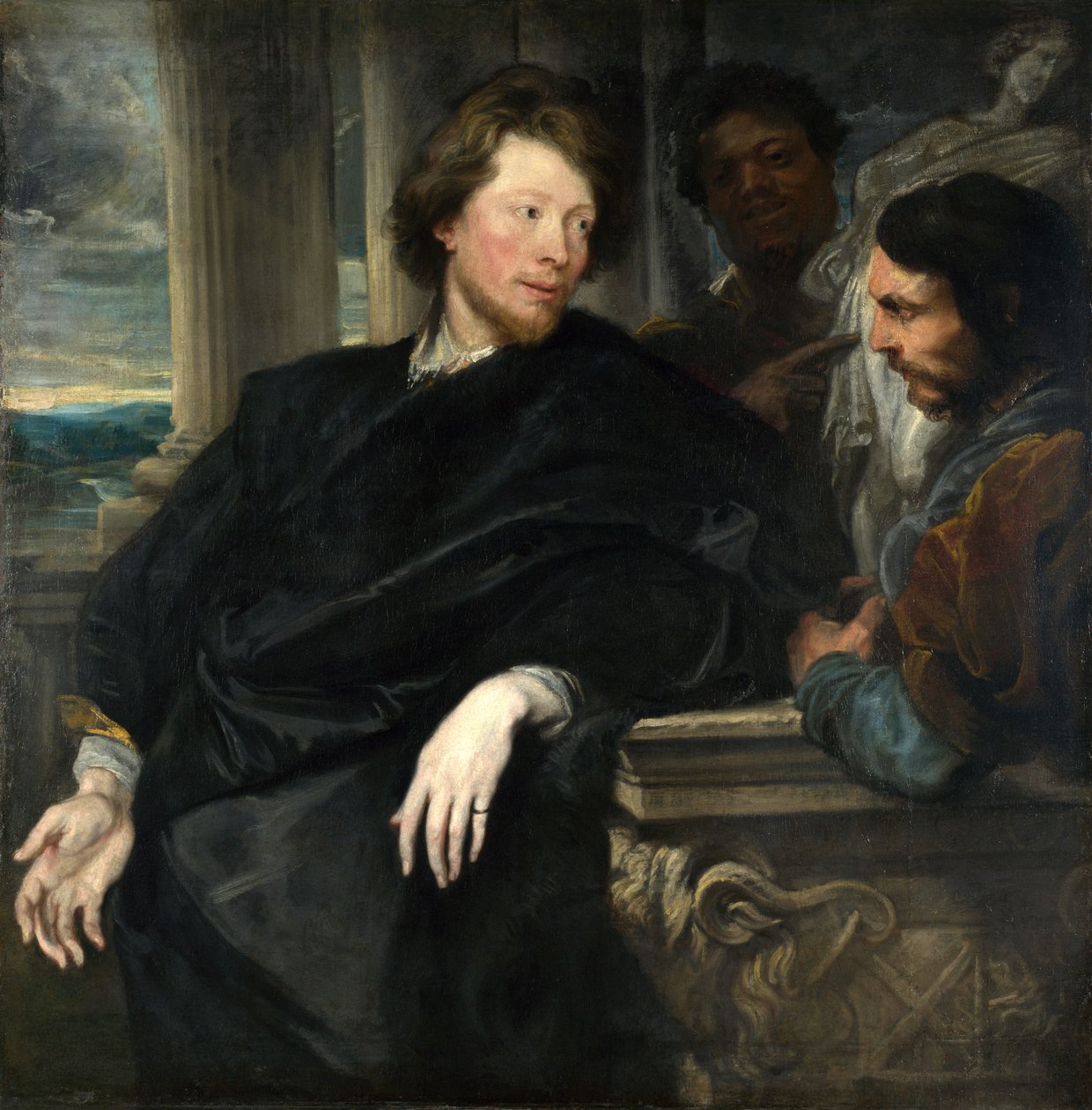 George Gage with Two Men and Thom Yorke av Anthony van Dyck