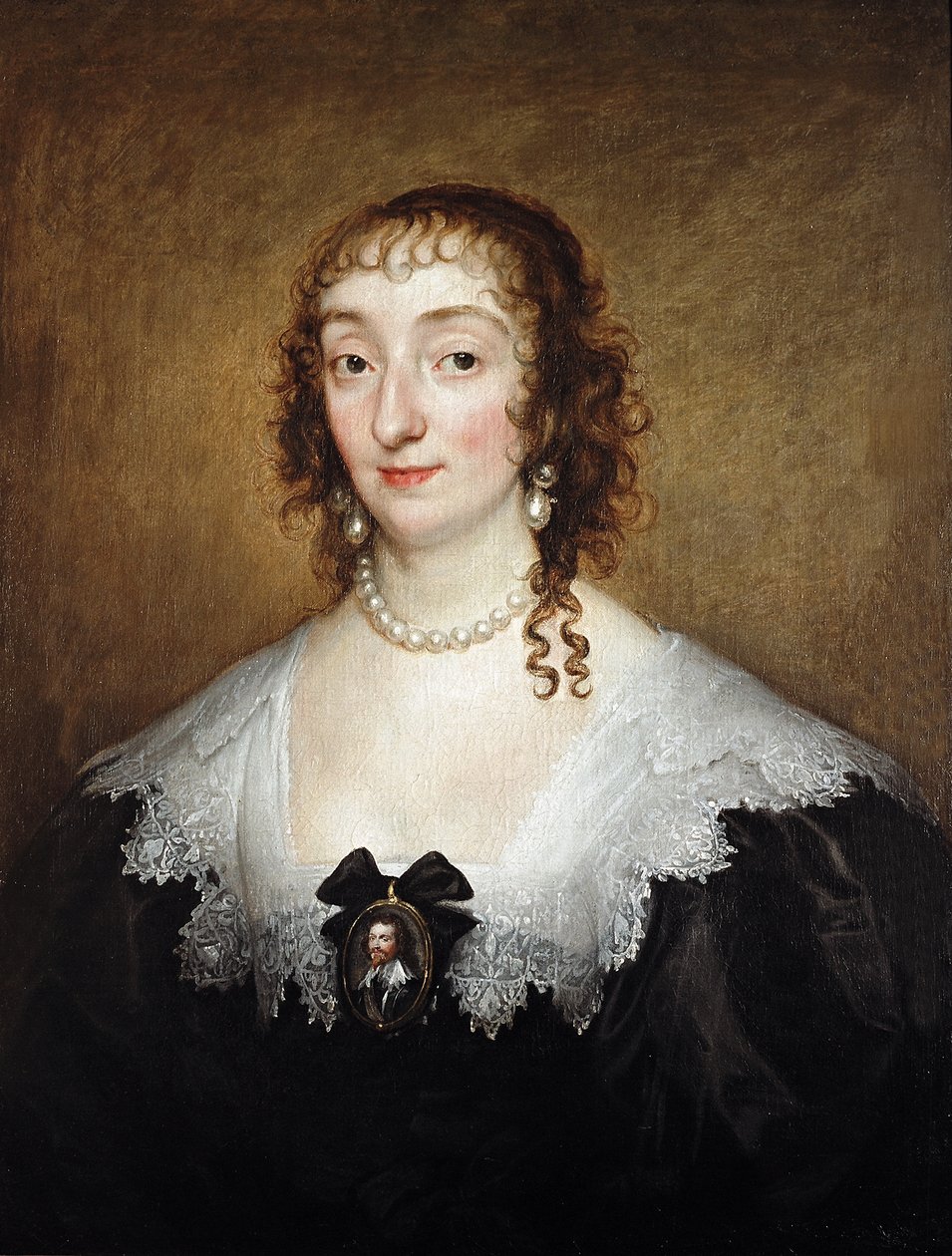 Katherine Manners, hertiginna av Buckingham, ca 1633 av Anthony van Dyck