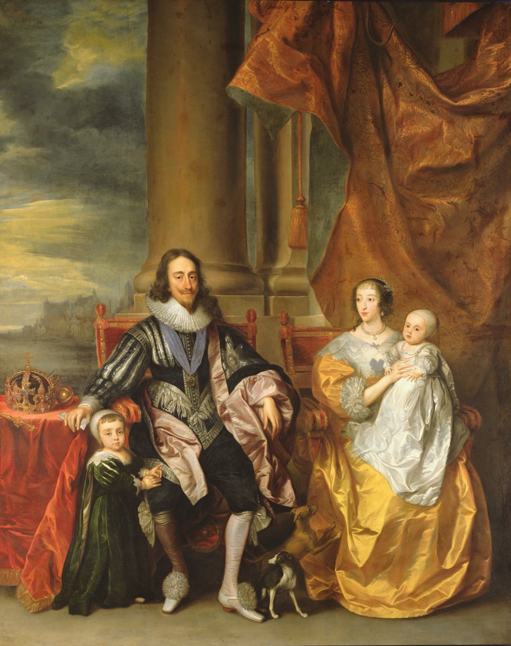 Kung Karl I (1600-49) och hans familj av Anthony van Dyck