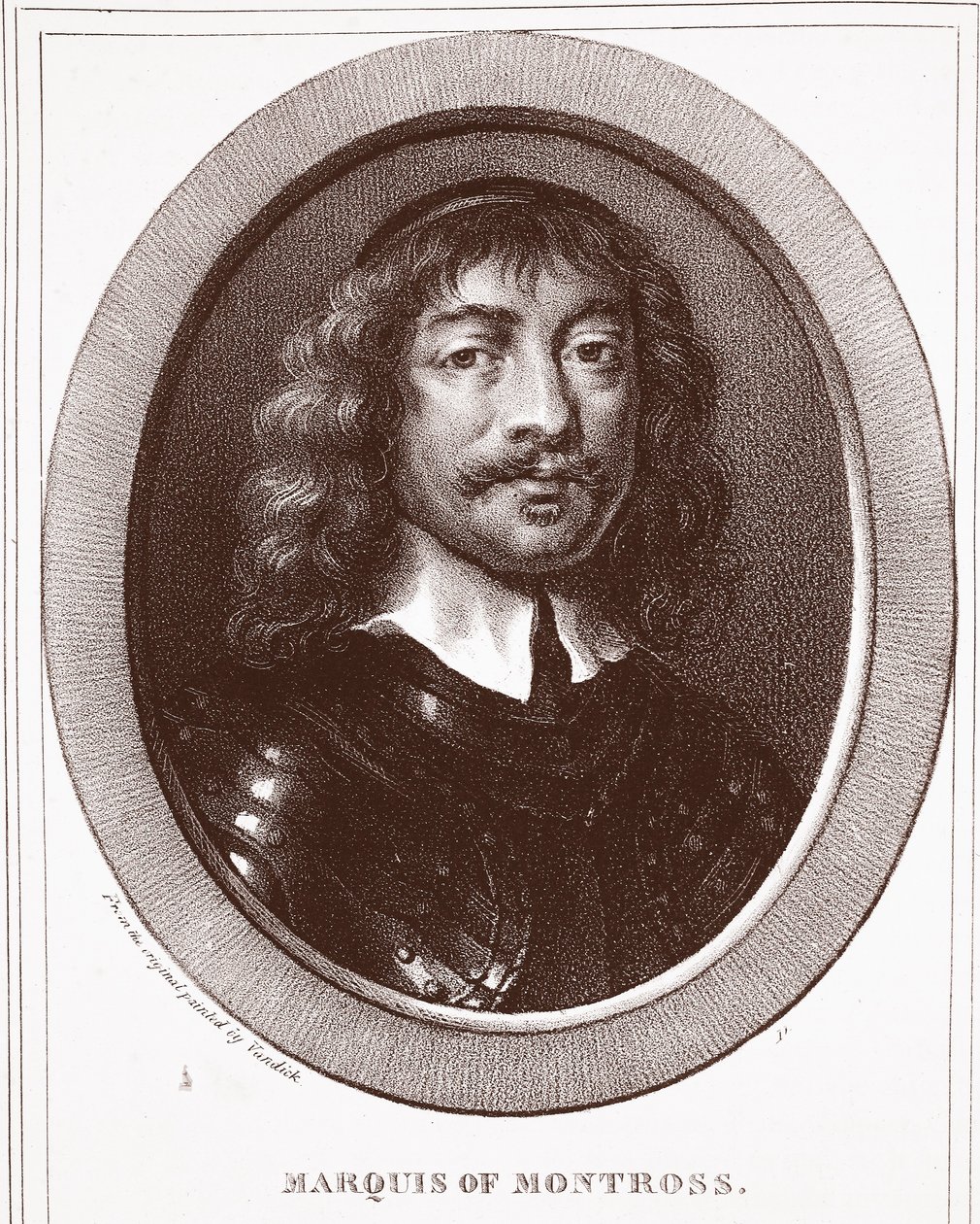 Markis av Montross, graverad av de Ducarme av Anthony van Dyck