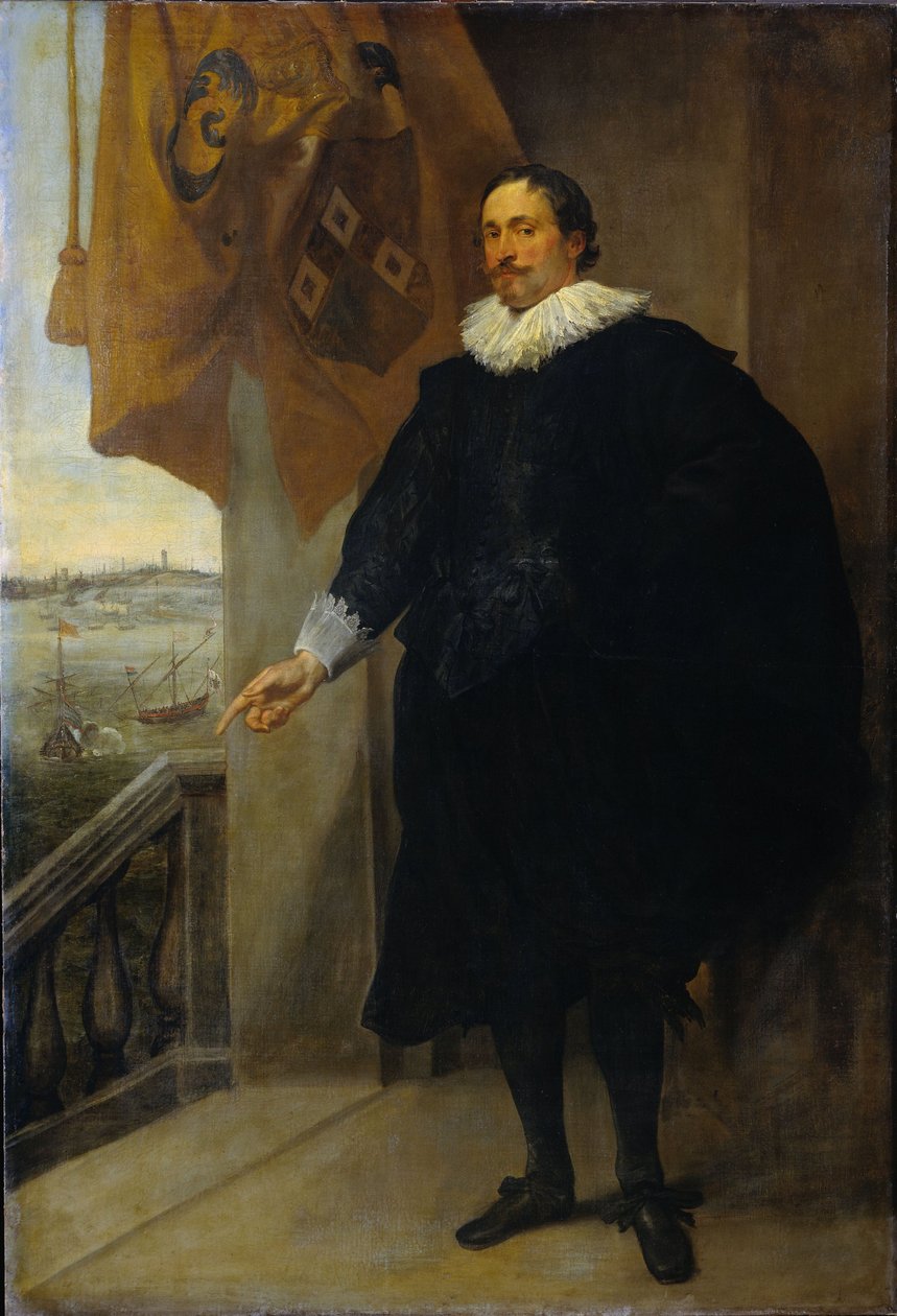 Portrait of Nicolaes van der Borght. Merchant of Antwerp av Anthony van Dyck