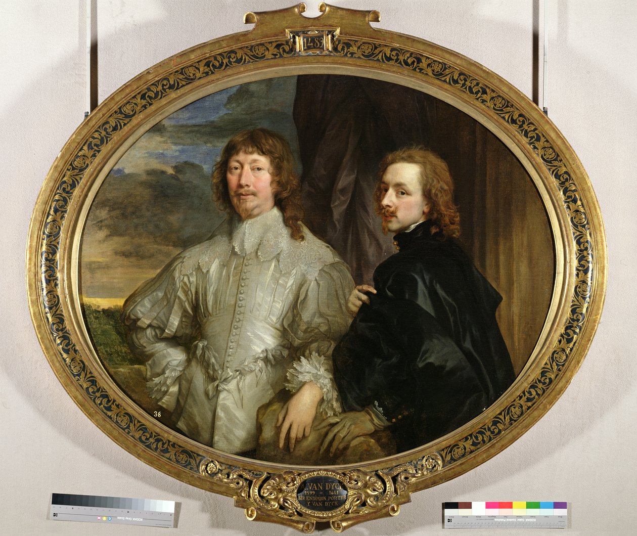 Sir Endymion Porter (1587-1649) och konstnären, ca 1635 av Anthony van Dyck