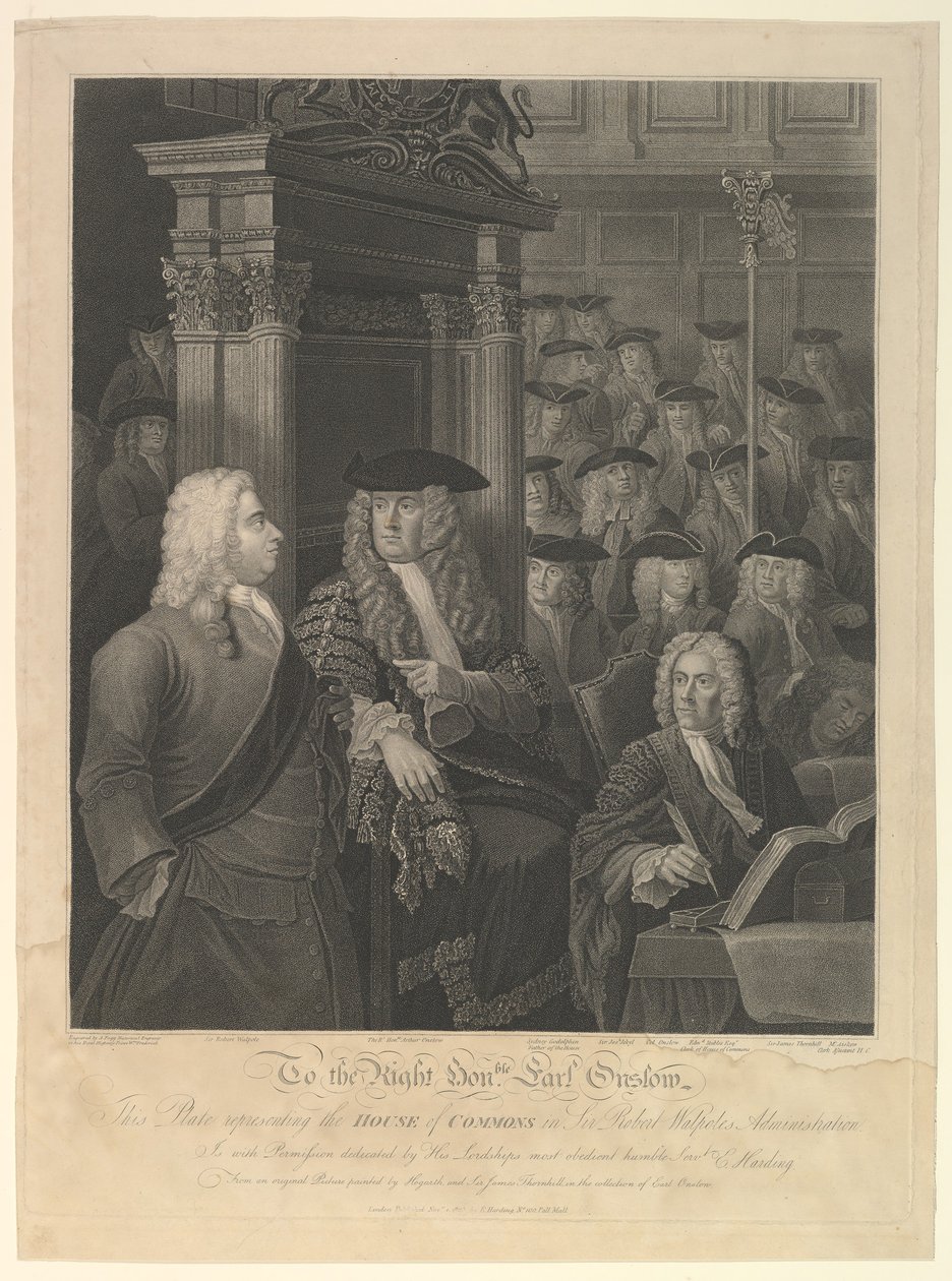 Underhuset - Sir Robert Walpoles administration, 1 november 1803. av Anthony Fogg