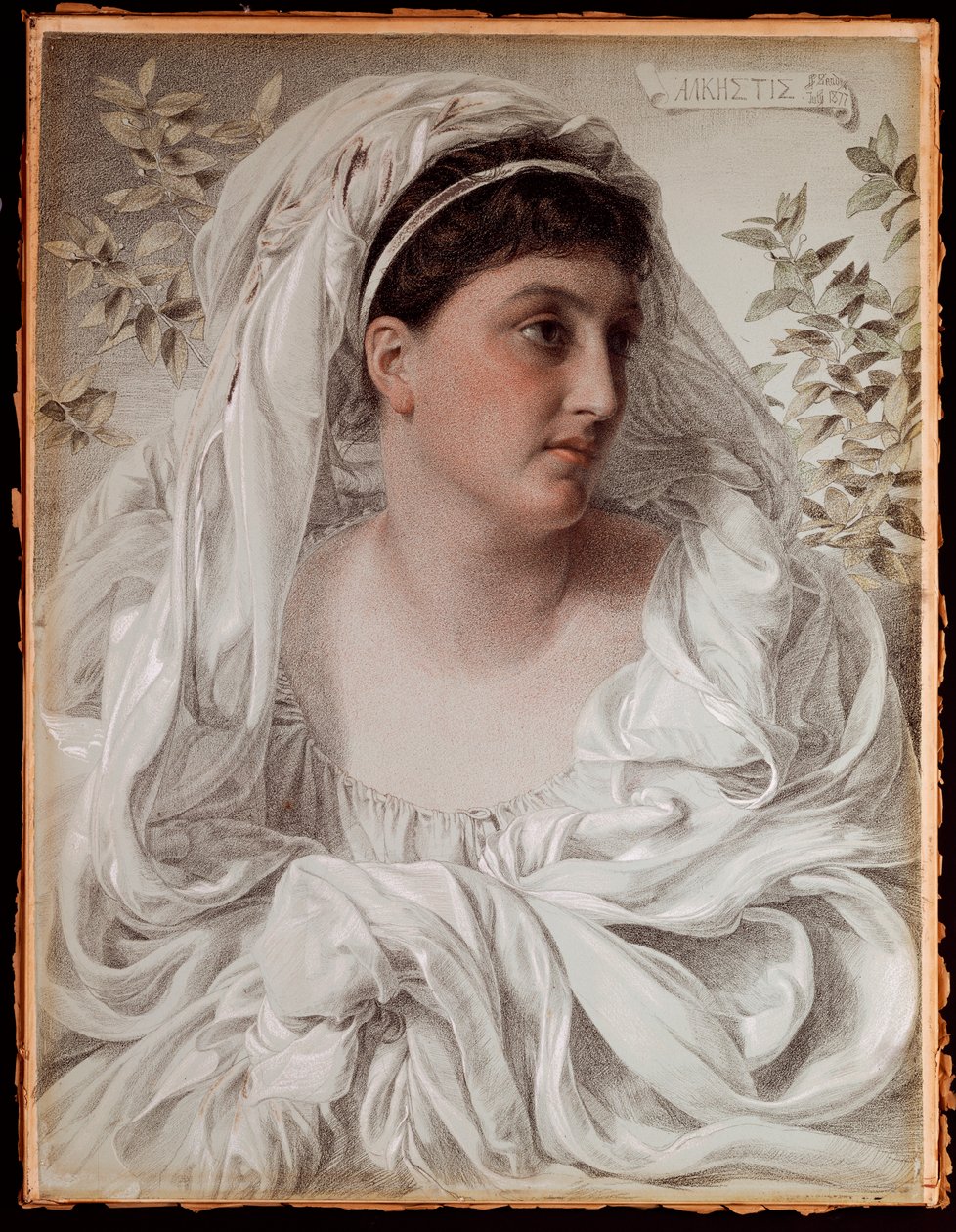 Alcestis: Ett porträtt av Lady Donaldson, 1877 av Anthony Frederick Augustus Sandys