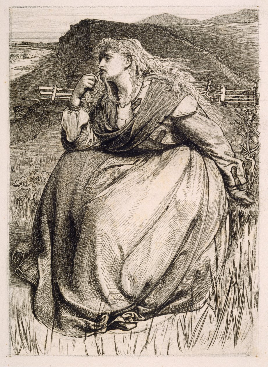 Design för "If", 1866 av Anthony Frederick Augustus Sandys
