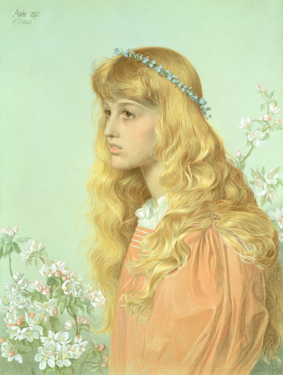 Porträtt av Miss Adele Donaldson, 1897 av Anthony Frederick Augustus Sandys
