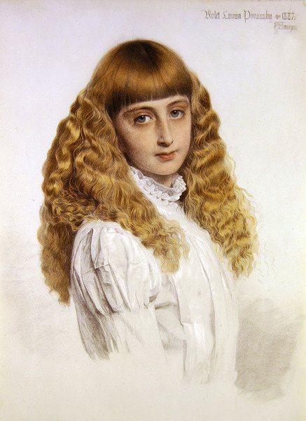 Porträtt av Violet Louisa Ponsonby av Anthony Frederick Augustus Sandys