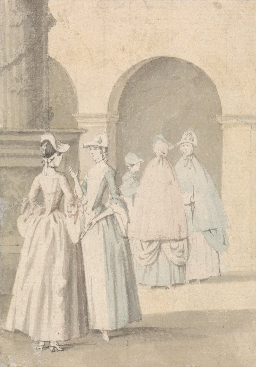 Ladies Beside a Column och Arcade av Anthony Highmore