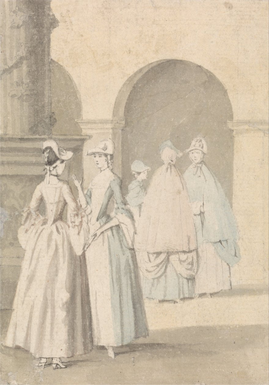 Ladies Beside a Column och Arcade av Anthony Highmore