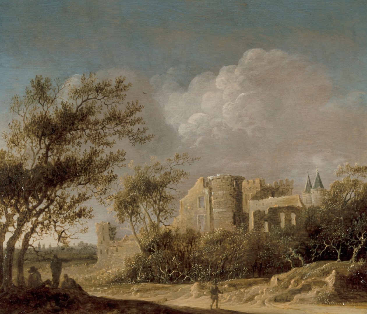Landskap Med Utsikt Av En Ruin av Anthony Jansz van der Croos