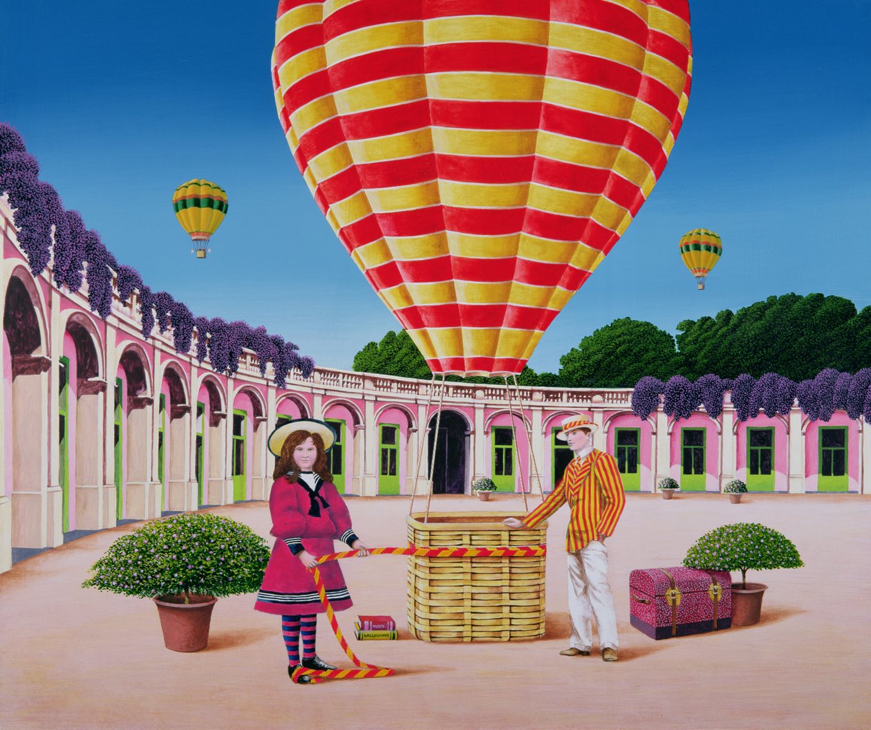 The Balloonist, 1986 (akryl ombord) av Anthony Southcombe