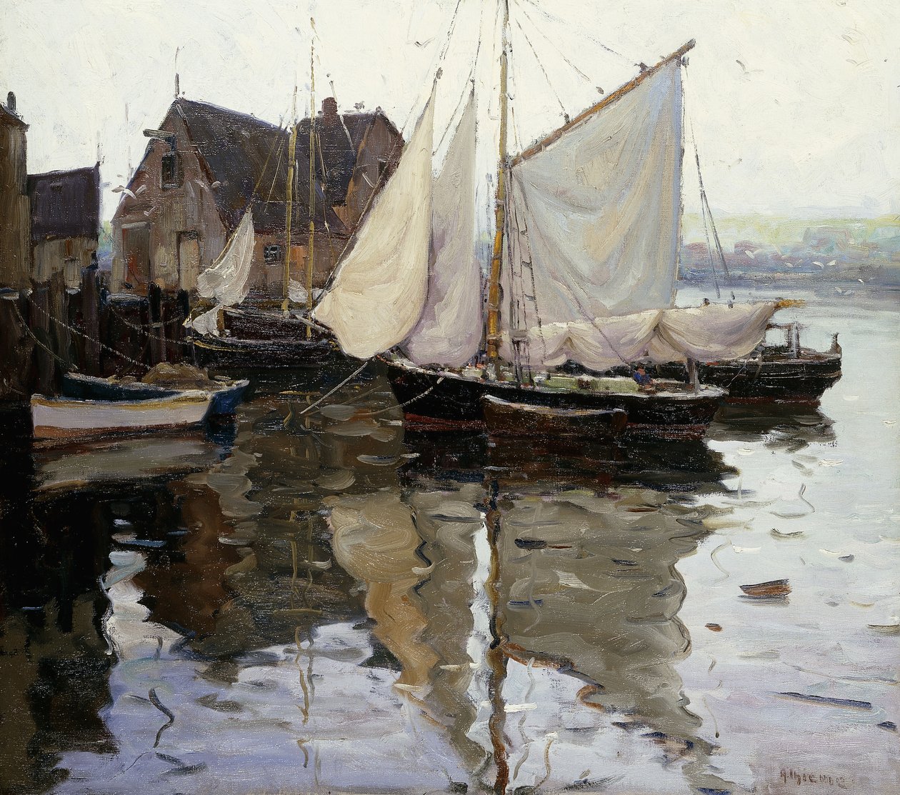 Harborside, Gloucester av Anthony Thieme