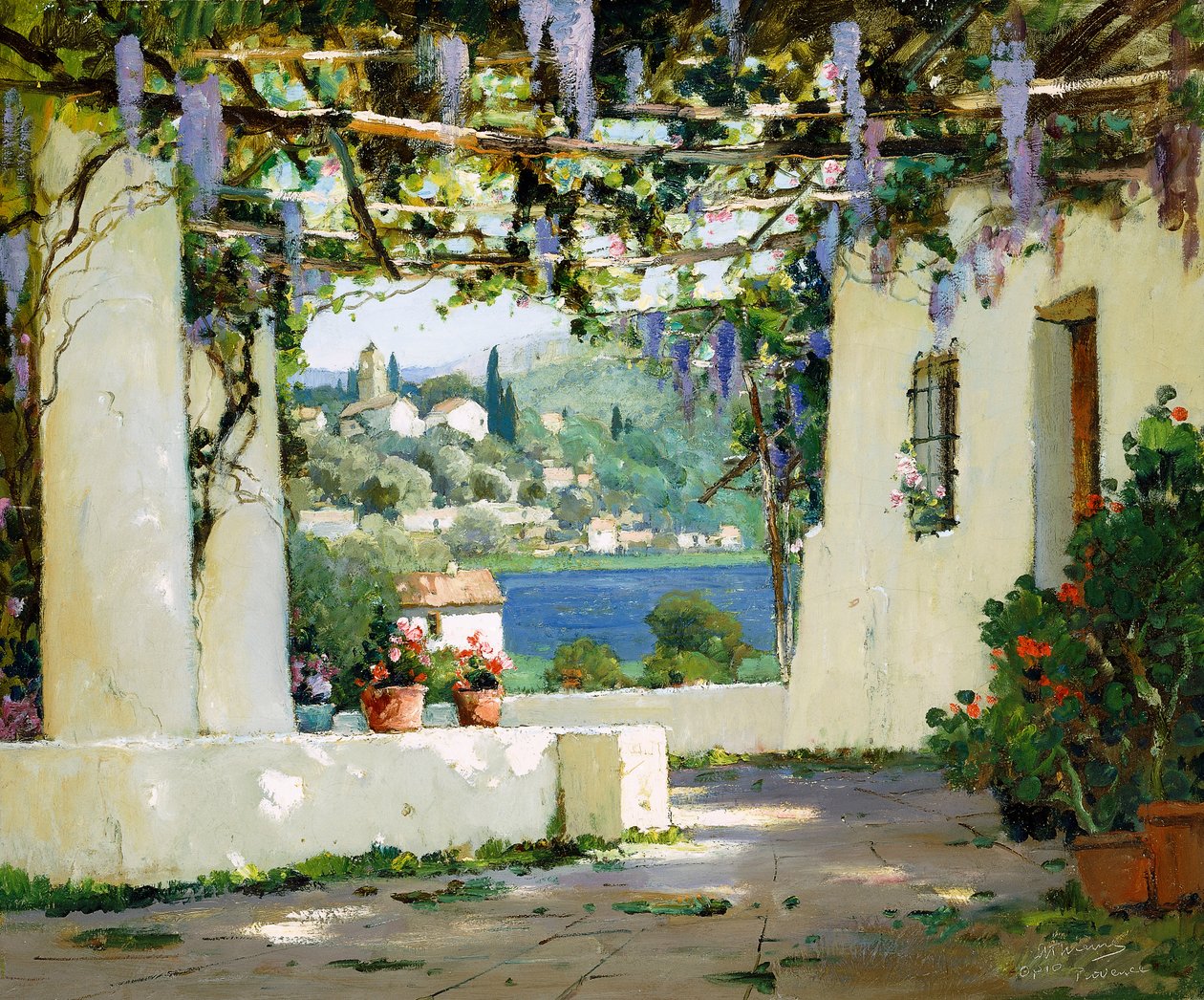 Medelhavsuteplats av Anthony Thieme