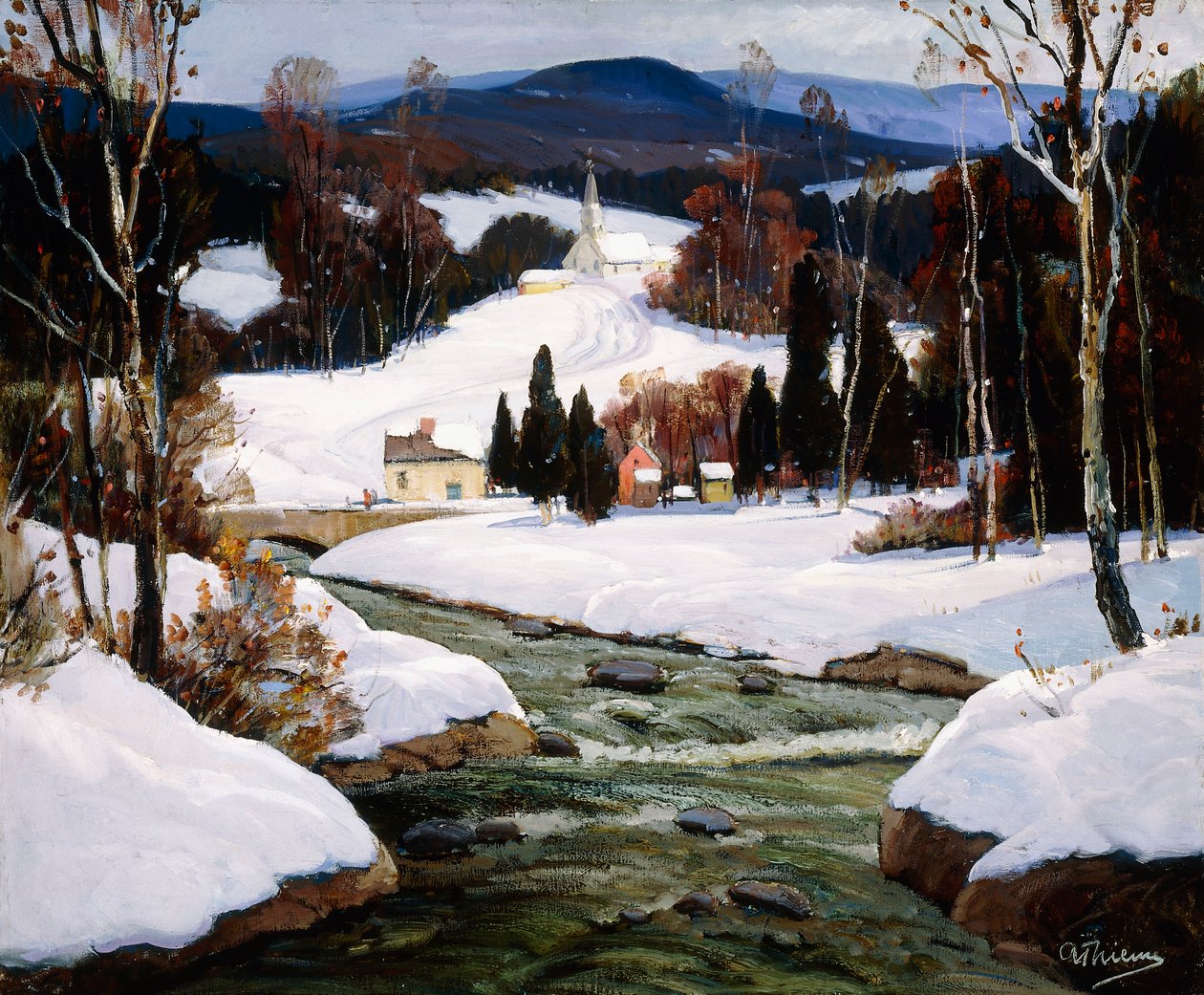 Snö i New Hampshire av Anthony Thieme