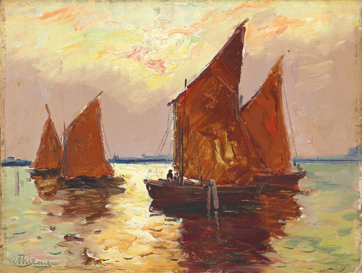 Venetian Waters (olja på duk) av Anthony Thieme
