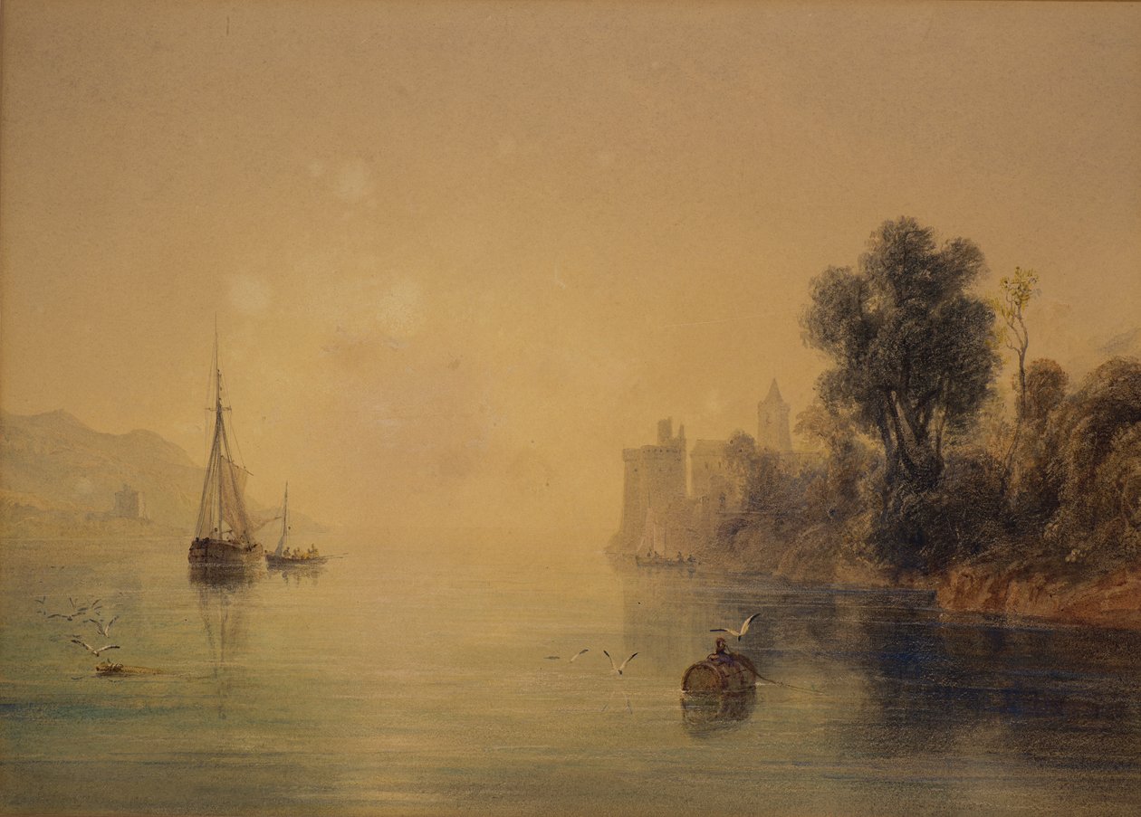 River Scene av Anthony Vandyke Copley Fielding