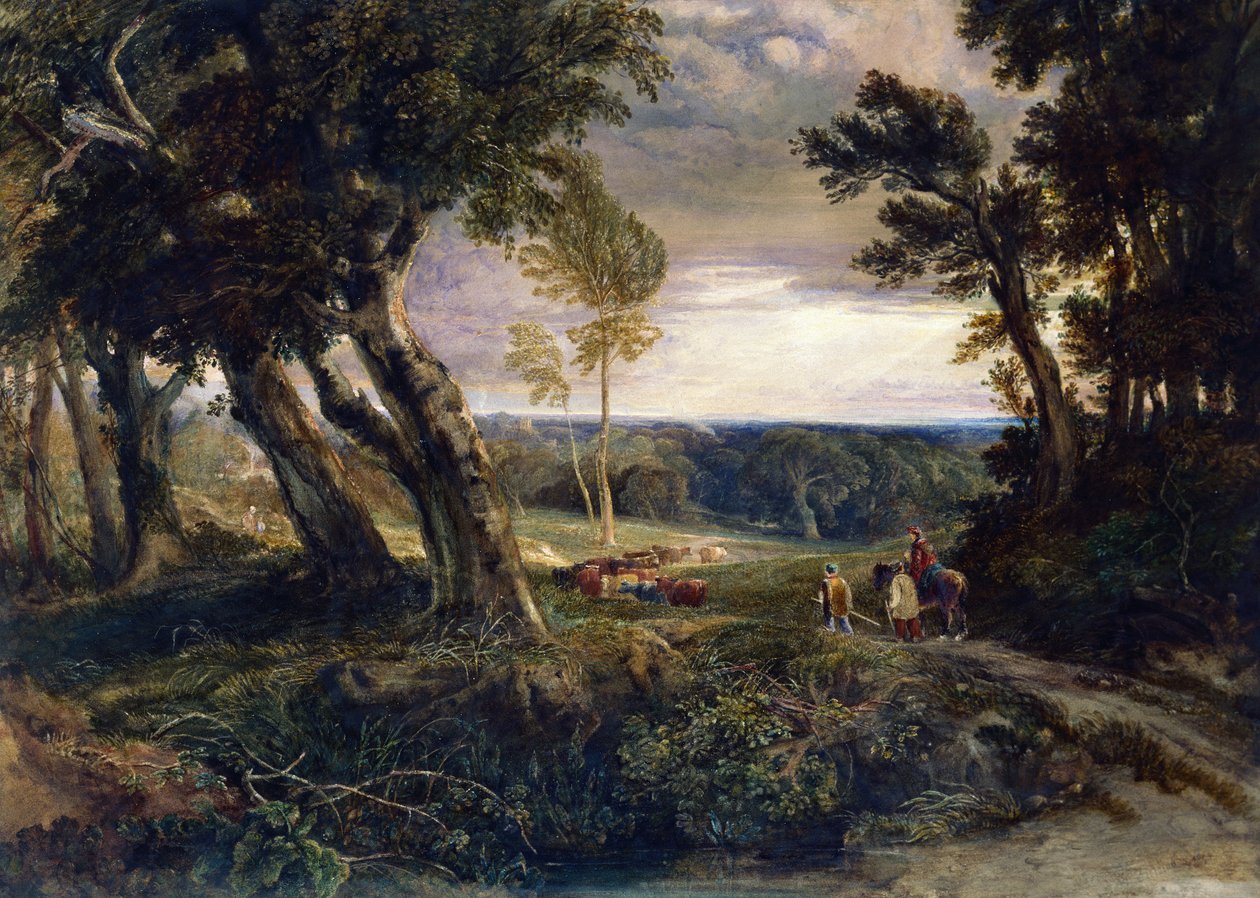 Tilgate Forest Från Nära Bolney, Sussex av Anthony Vandyke Copley Fielding