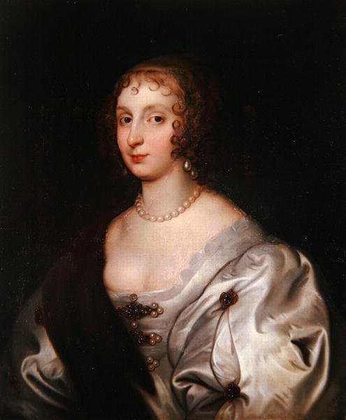 Lady Elizabeth Stuart (olja på duk) av Anthony van (after) Dyck