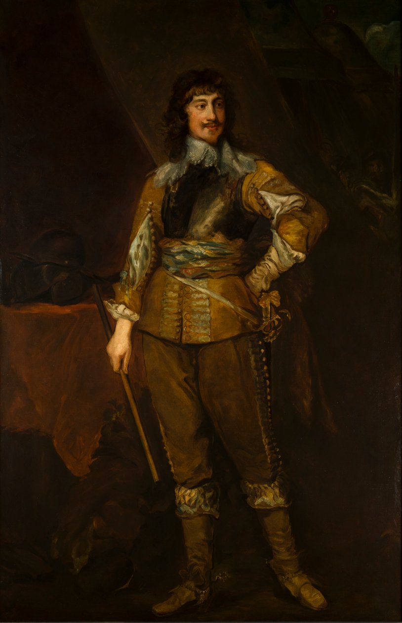 Porträtt av Mountjoy Blount, ca 1:e earl av Newport (1597-1666), ca 1619-41 (olja på duk) av Anthony van (after) Dyck