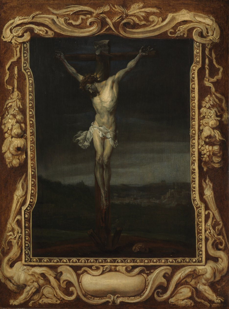 Kristus på korset, ca 1630-32 (olja på panel) av Anthony van (attr. to) Dyck