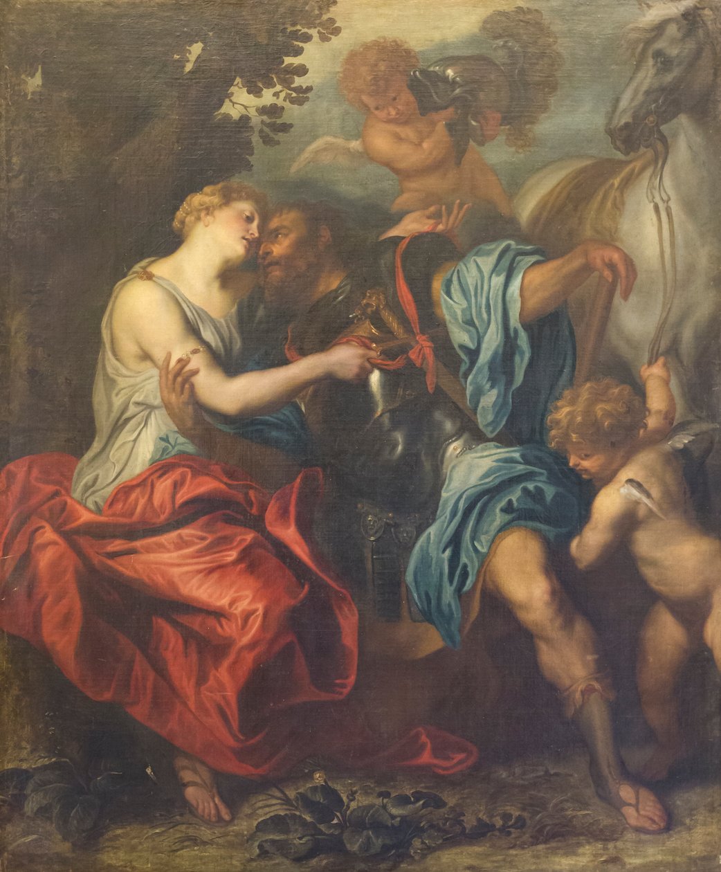 Mars och Venus av Anthony van (school of) Dyck