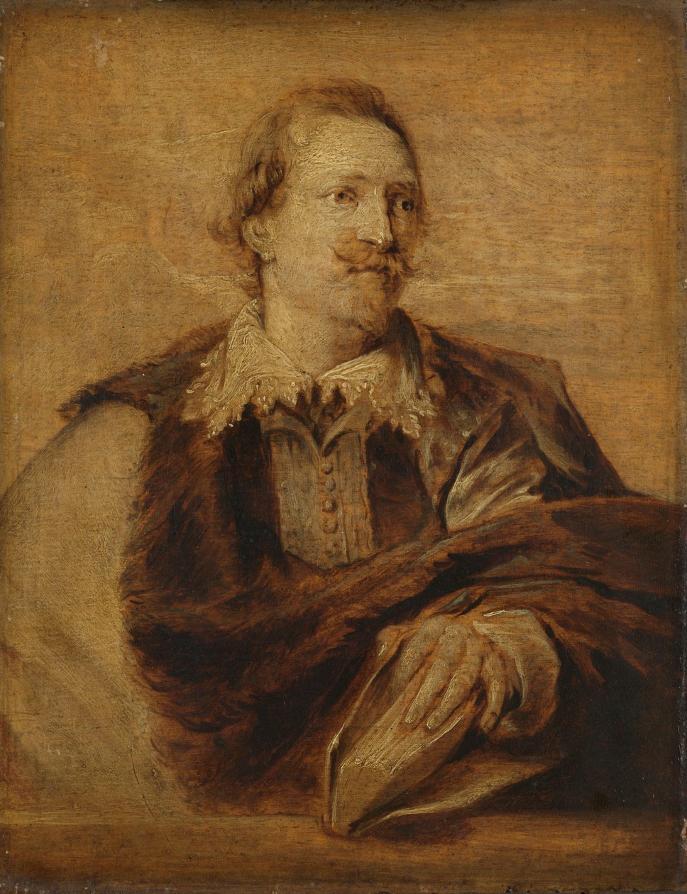 Porträtt av Jan Gaspar Gevaerts (1593-1666) av Anthony van Dyck (after)