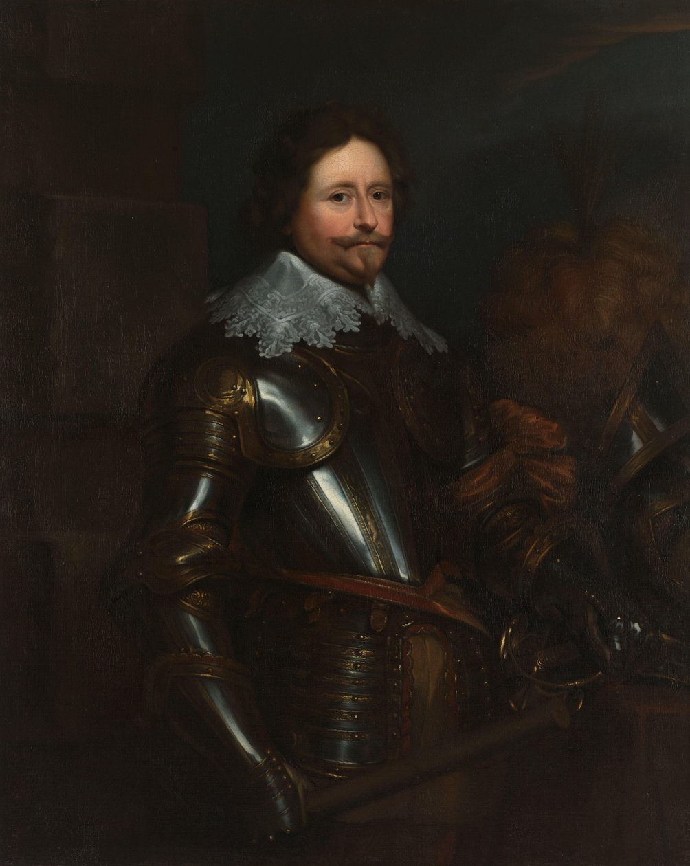 Porträtt av stadhållaren Frederik Hendrik (1584-1647), Prins av Orange av Anthony van Dyck (after)