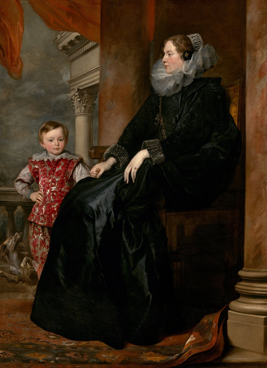 En genuesisk adelsdam och hennes son, ca. 1626. av Anthony van Dyck