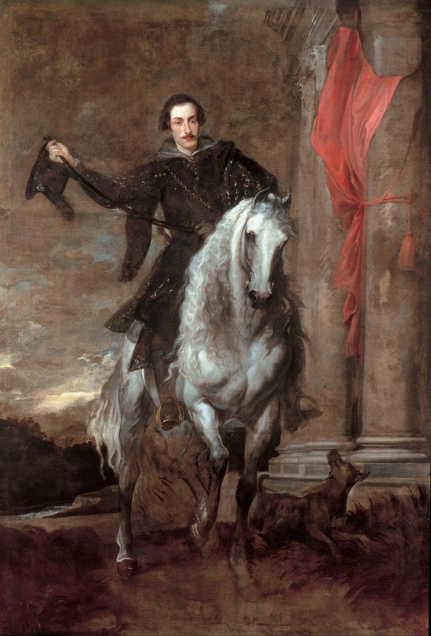 Anton Giulio Brignole-Sale på hästryggen av Anthony van Dyck