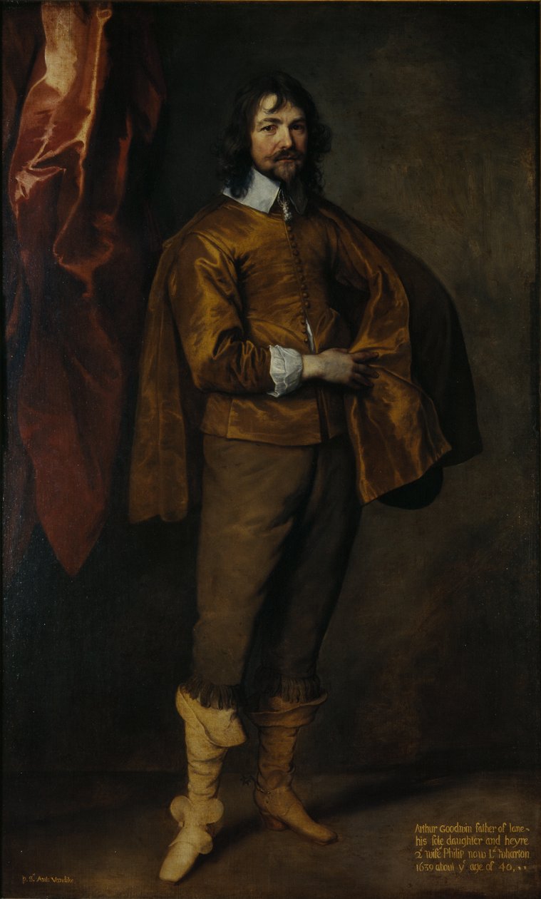 Arthur Goodwin, M.P. (olja på duk) av Anthony van Dyck