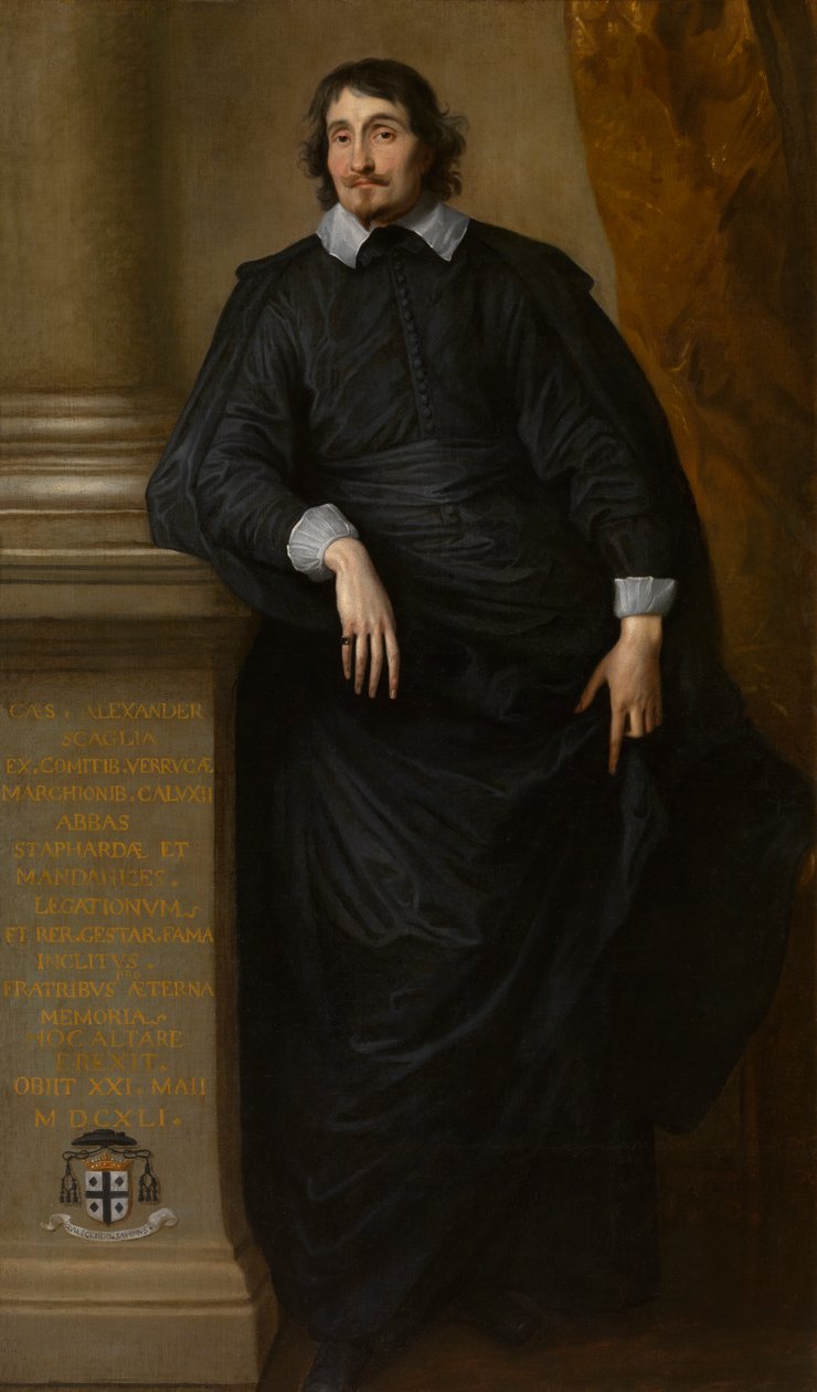 Caesar Alexander Scaglia, Abbot of Staffarda, ca 1634 (olja på duk) av Anthony van Dyck