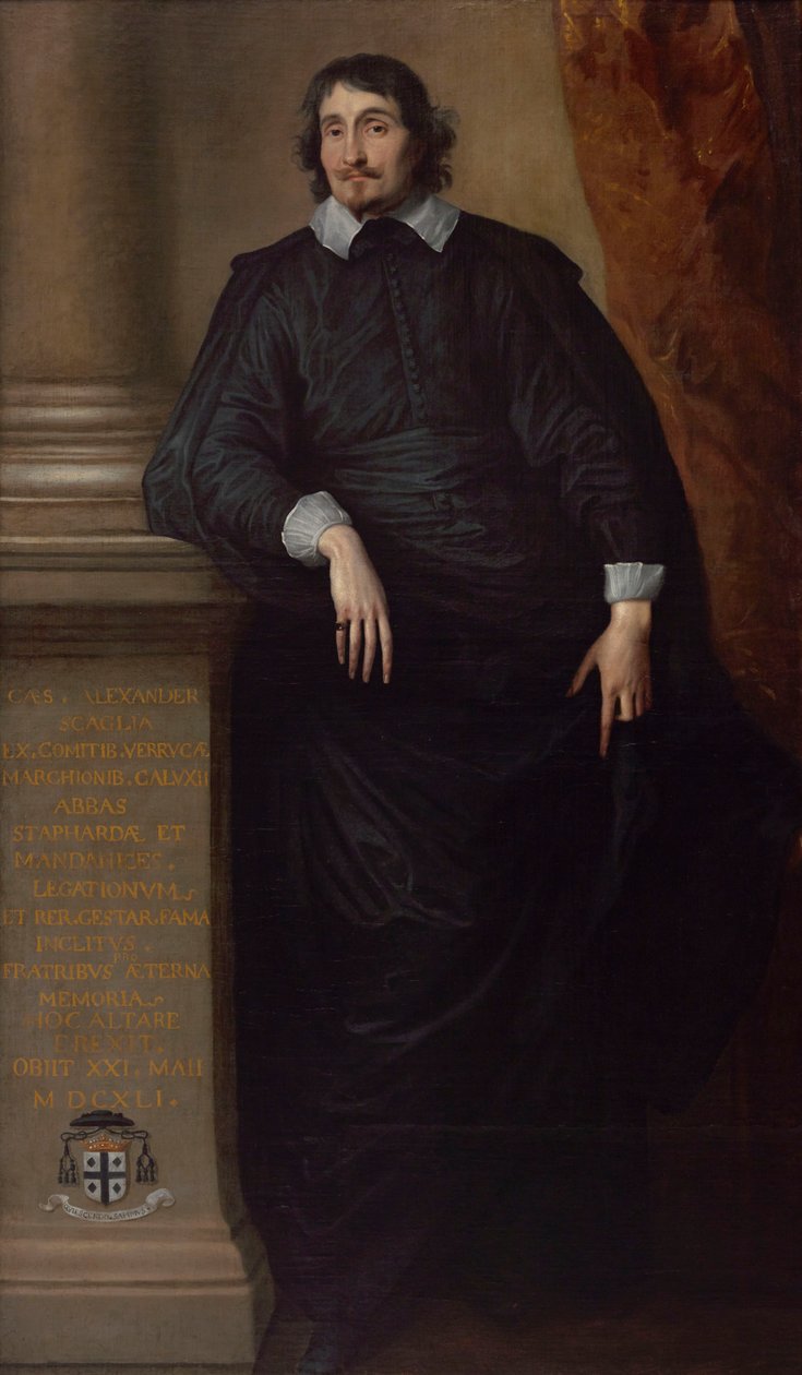 Cesare Alessandro Scaglia di Verrua, abbot av Staffarda och Mandanici av Anthony van Dyck