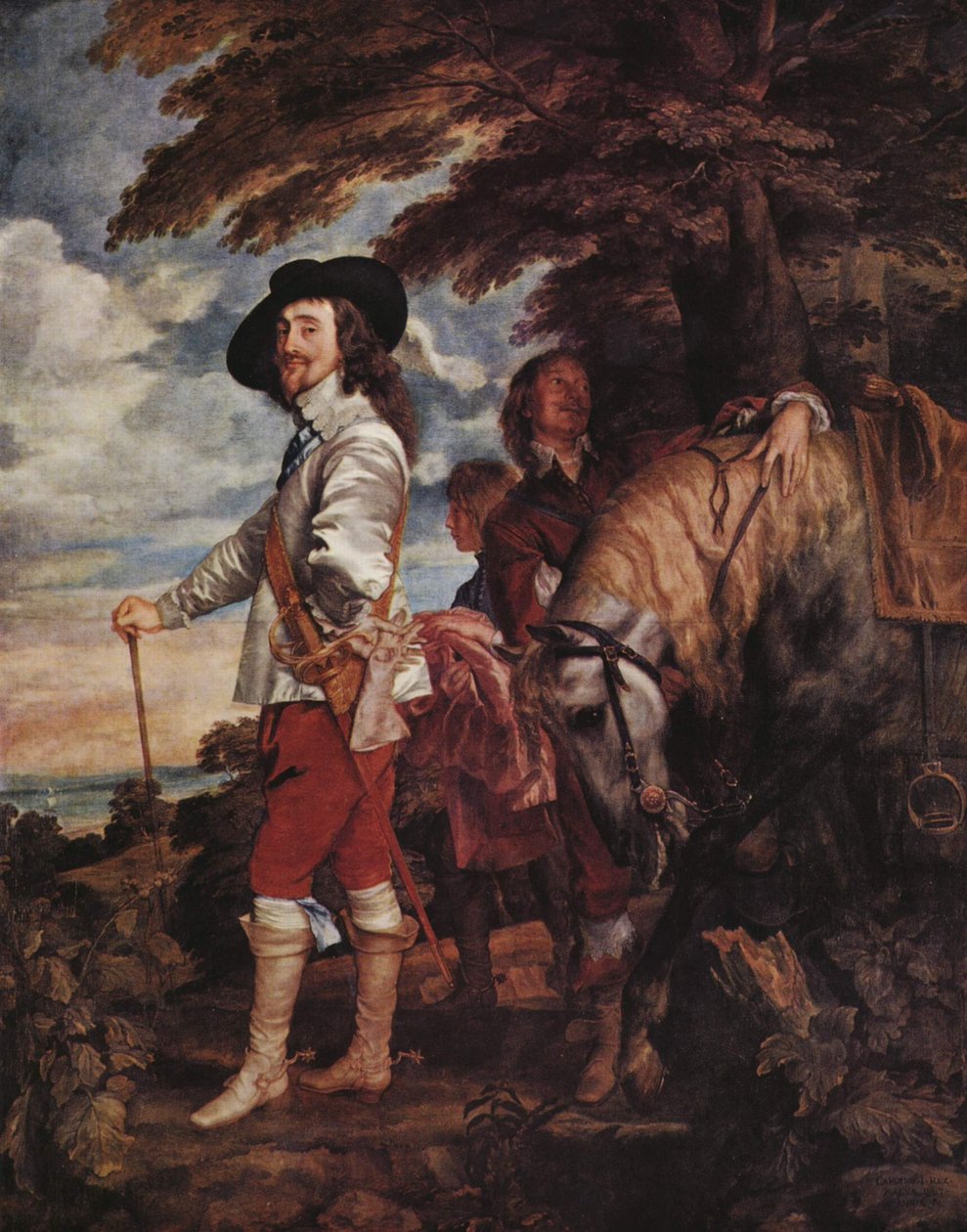 Karl I på jakt av Anthony van Dyck