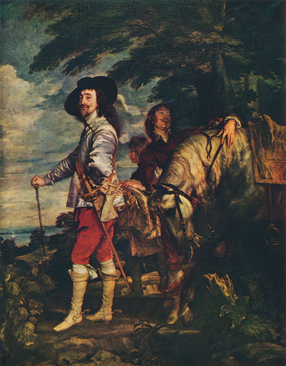 Karl I vid jakten, c1635 av Anthony van Dyck